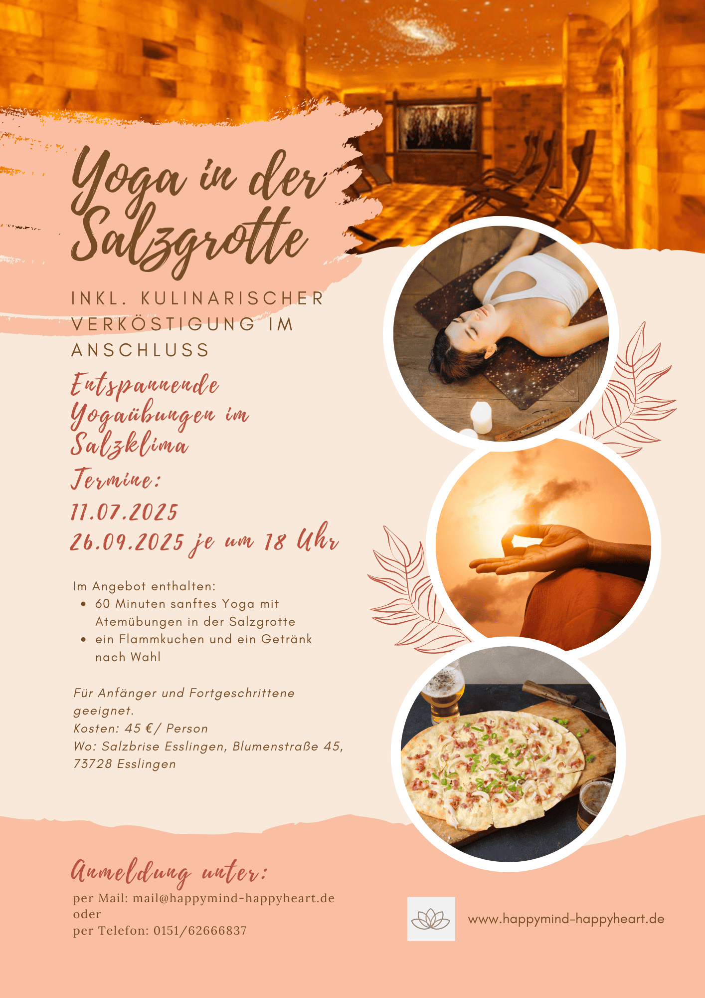 Yoga in der Salzgrotte